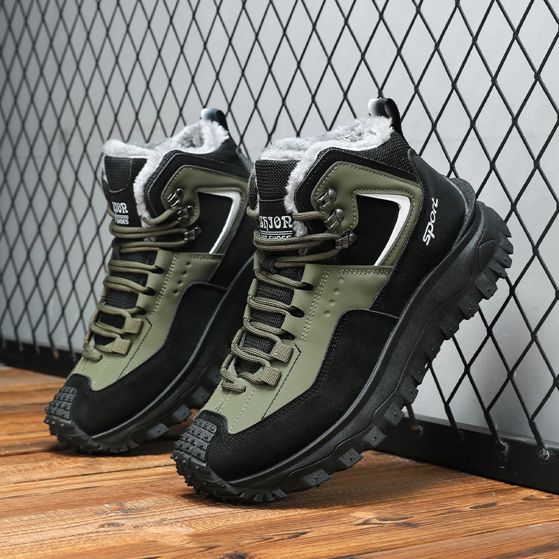 Men's Outdoor Hiking Boots - Waterproof, Non-Slip, Puncture-Proof And Smash-Proof; Correct Arch Support And Wide Toe - Suitable For Daily Wear And Outdoor Adventures