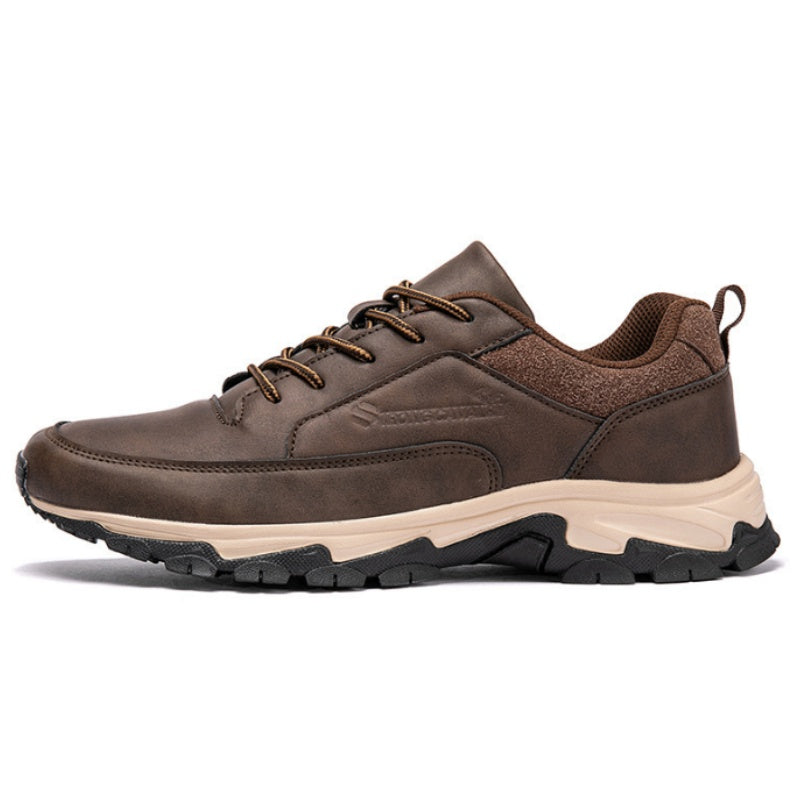 🔥Best Seller-Men's Comfortable Arch Support Shock Absorbing Orthopedic Leather Sneakers