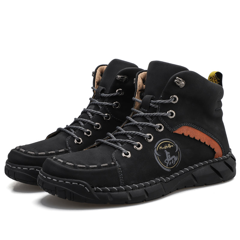 Men's Orthopedic Safety Work Shoes - Protective Toe ; Ankle Protection ;  Waterproof ; Lightweight ;Shock Absorption ; Non-Slip ; Durable for 3 years