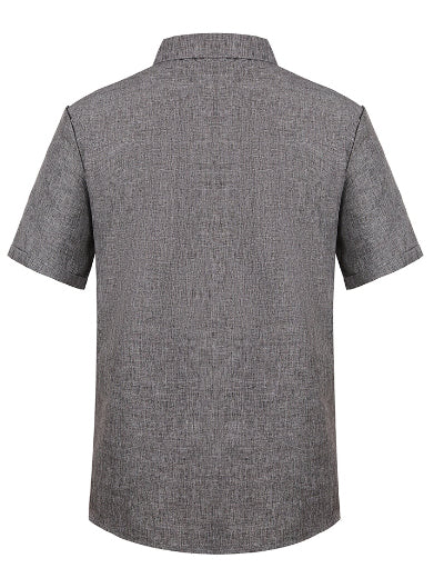 Mokaloha-Men's Cotton Linen Casual Short Sleeve Quality Beach Hawaiian Daily Shirt