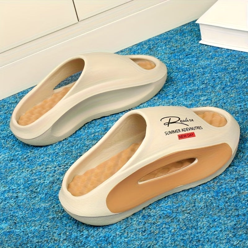 Men's EVA Cloud Slides | Thick-Soled Non-Slip Summer Slippers for Beach & Shower
