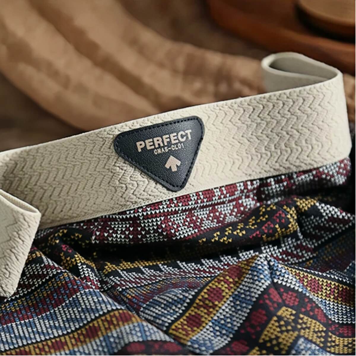3-Pack Comfortable & Anti-Exposure Cotton Retro Ethnic Style Mid-Rise Boxer Shorts