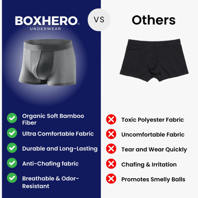 🔥Buy 5 Get 5 Free💥BAMBOO FIBRE BOXER SHORTS - FOR ALL-DAY COMFORT