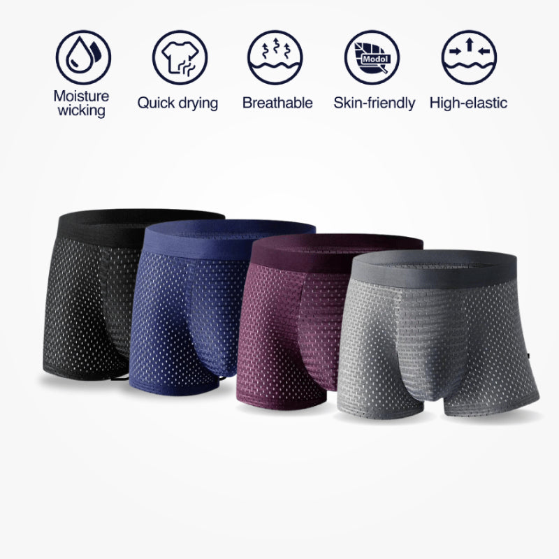 🔥Buy 5 Get 5 Free💥BAMBOO FIBRE BOXER SHORTS - FOR ALL-DAY COMFORT
