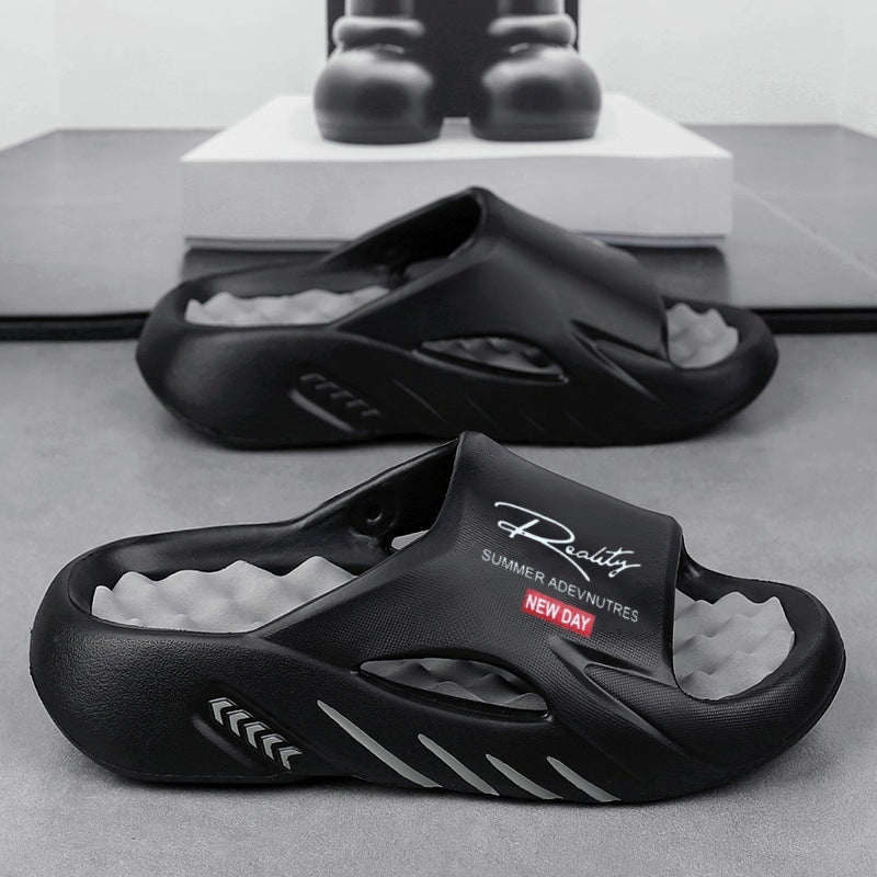 Men's EVA Cloud Slides | Thick-Soled Non-Slip Summer Slippers for Beach & Shower
