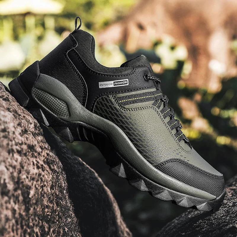 Men's Wear Resistant Waterproof Non-slip Anti-skid Anti-puncture Hiking Shoes Orthopedic Wide Toe Arch Support Walking Shoes