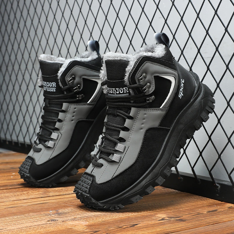 Men's Outdoor Hiking Boots - Waterproof, Non-Slip, Puncture-Proof And Smash-Proof; Correct Arch Support And Wide Toe - Suitable For Daily Wear And Outdoor Adventures