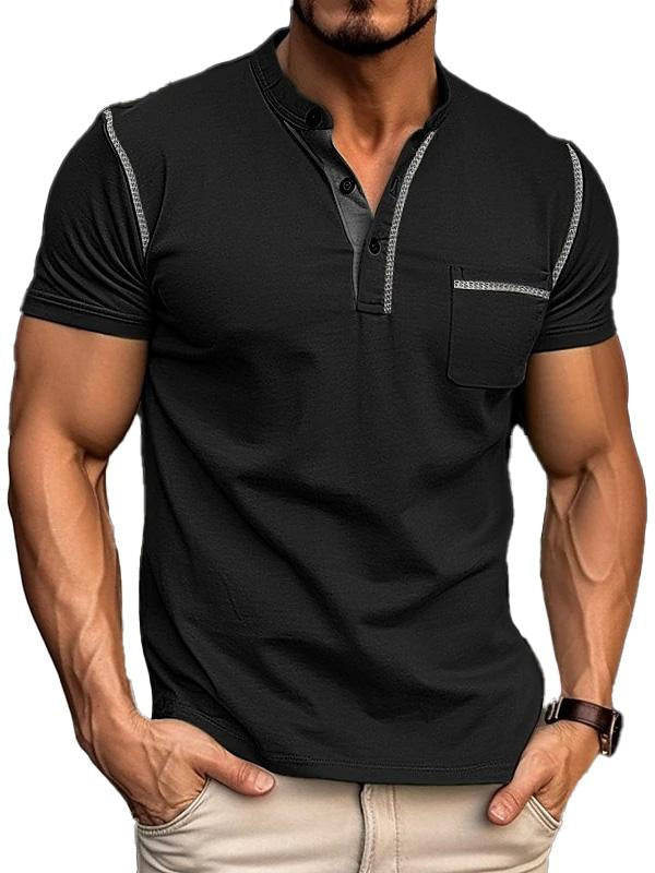 Men's Fashion Cotton Short Sleeve Polo Shirt